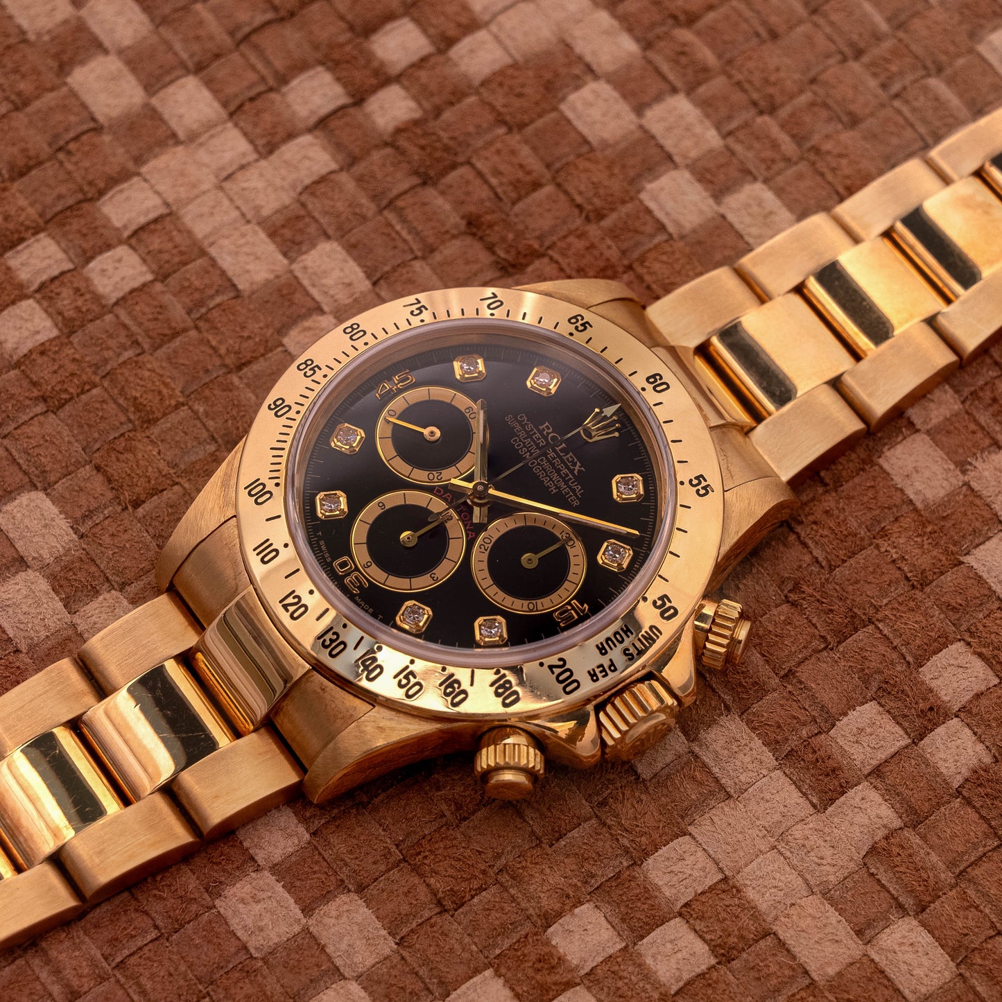 ROLEX DAYTONA 16528 1989'S 4LINEE DIAMOND INDEXES FULL SET