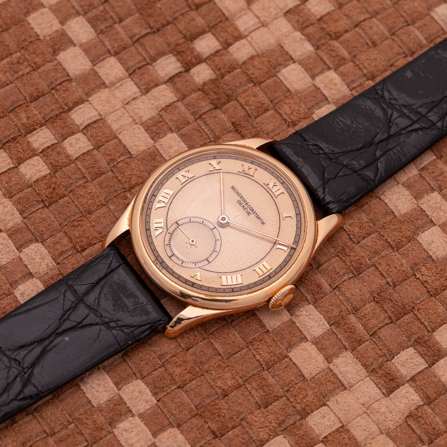VACHERON CONSTANTIN PINK GOLD THREE TONE DIAL ROMAN