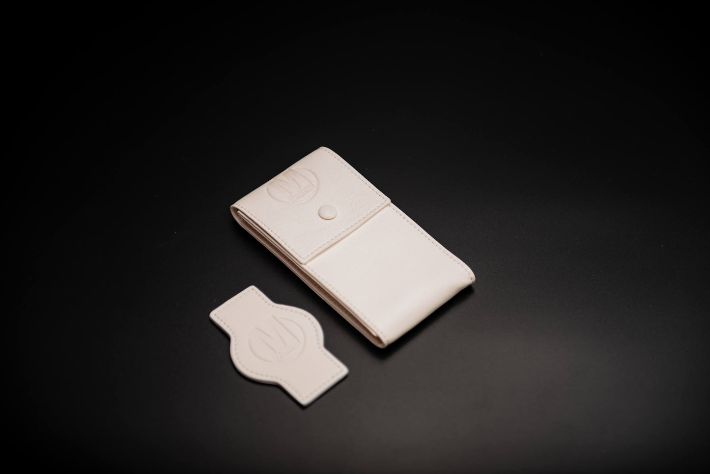 POUCHETTE PORTA OROLOGIO IN PELLE - BIANCO