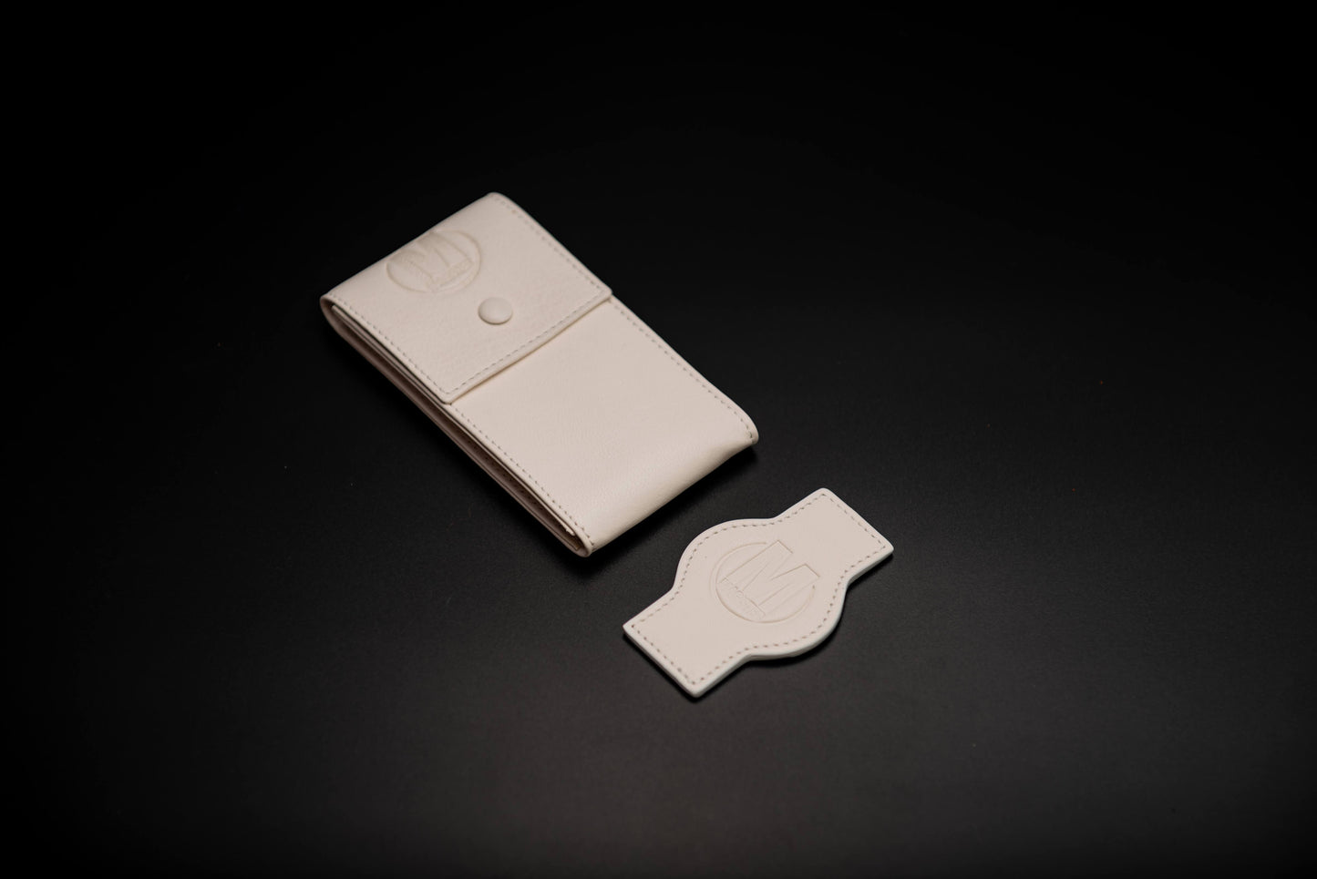 POUCHETTE PORTA OROLOGIO IN PELLE - BIANCO