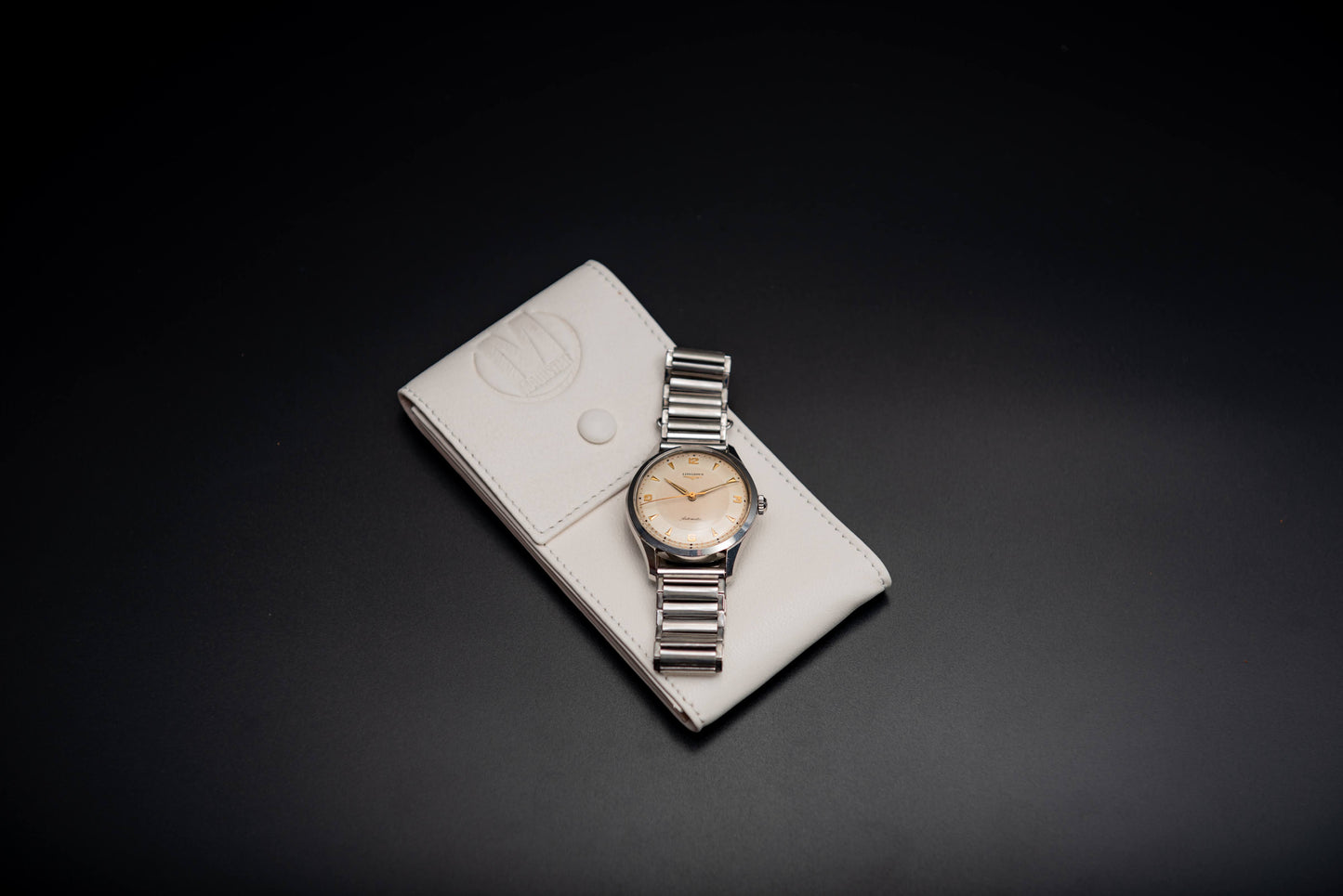 POUCHETTE PORTA OROLOGIO IN PELLE - BIANCO