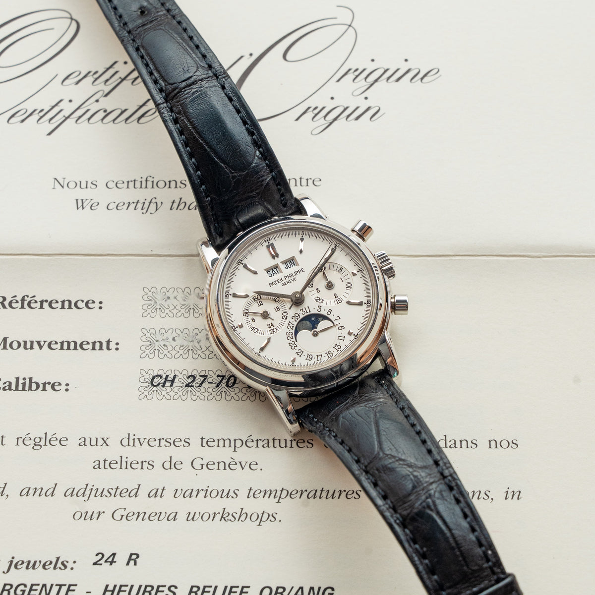PATEK PHILIPPE REF. 3970EP PERPETUAL CALENDAR CHRONO PLATINUM