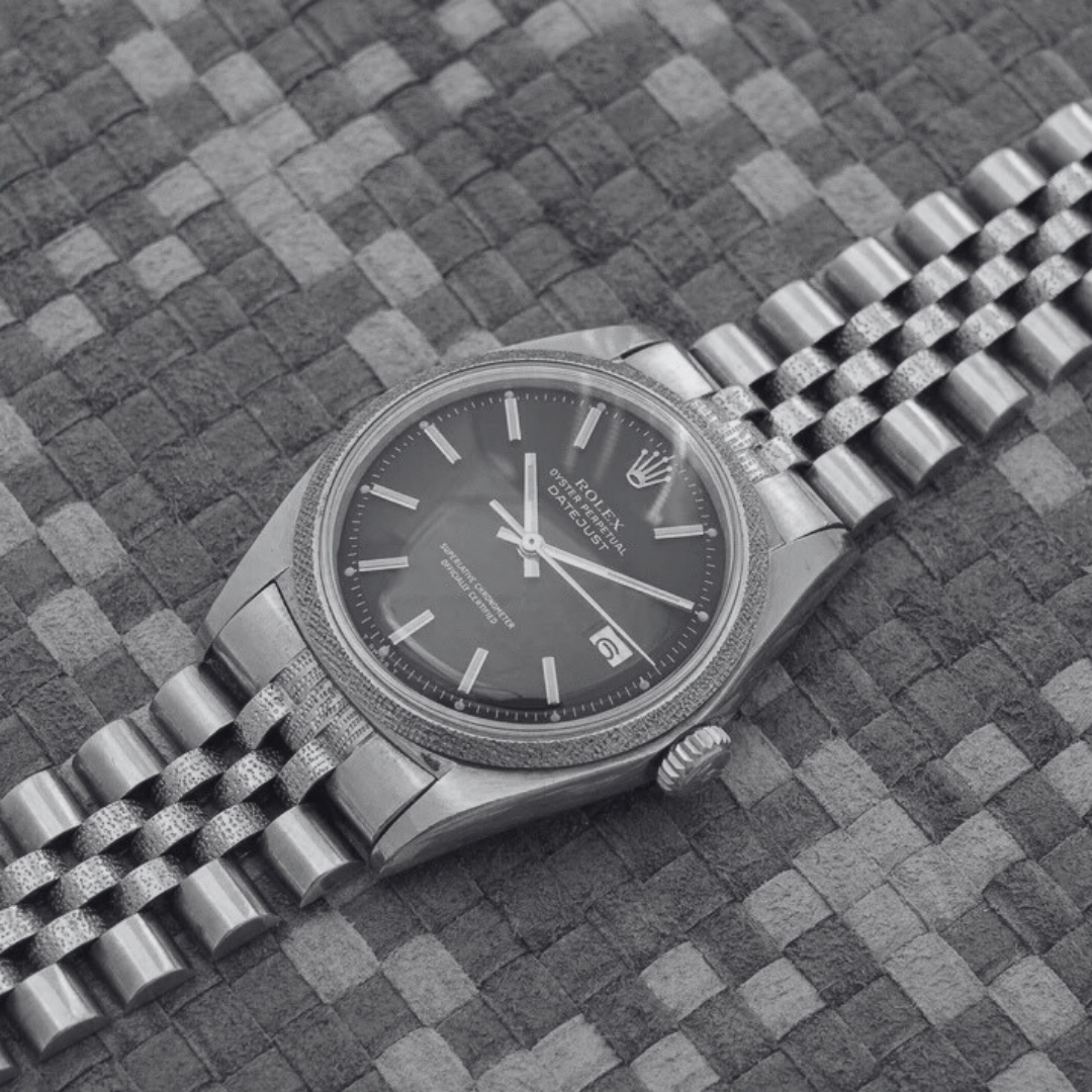 ROLEX DATEJUST REF. 1611 BLACK DIAL JUBILEE