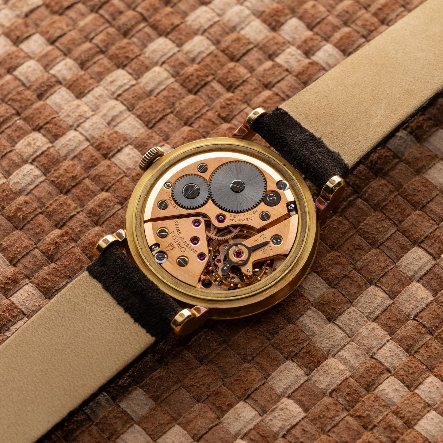 OMEGA COSMIC TRIPLE DATE MOONPHASE REF. 2473 1950S