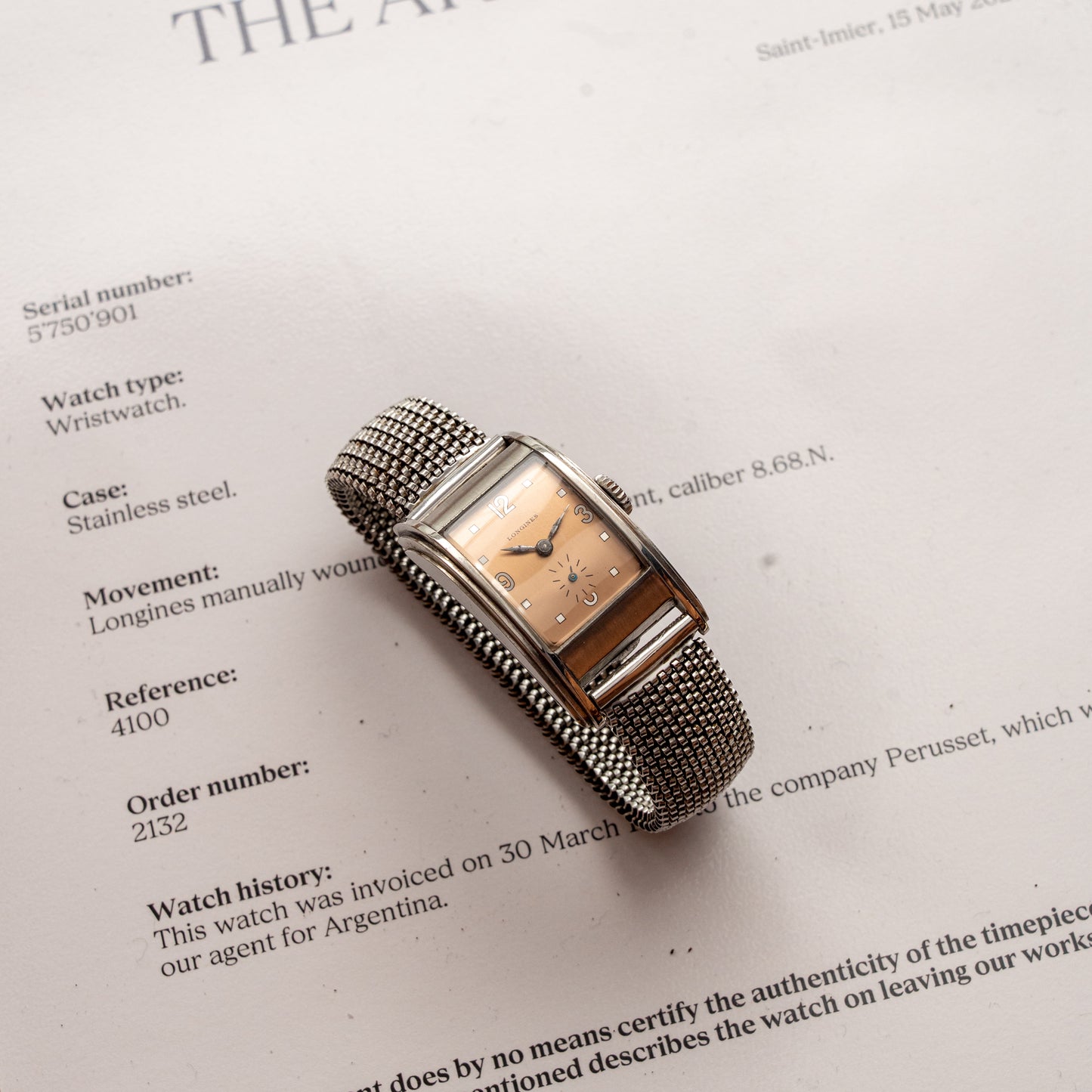 LONGINES INCLINEX REF. 4100 DRIVER WATCH