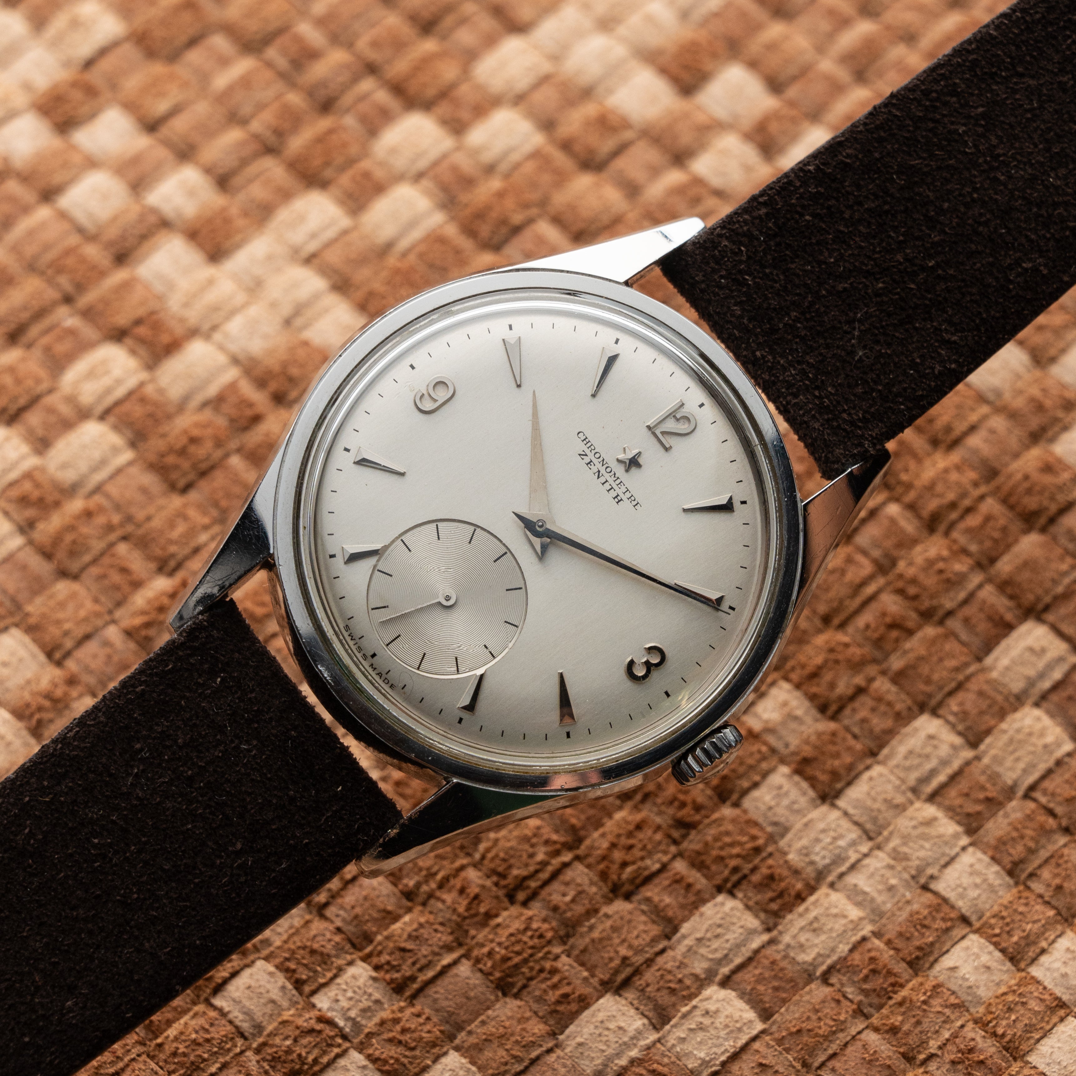 ZENITH CHRONOMETRE STEEL 1950S – Andrea Foffi - Vintage watches dealer