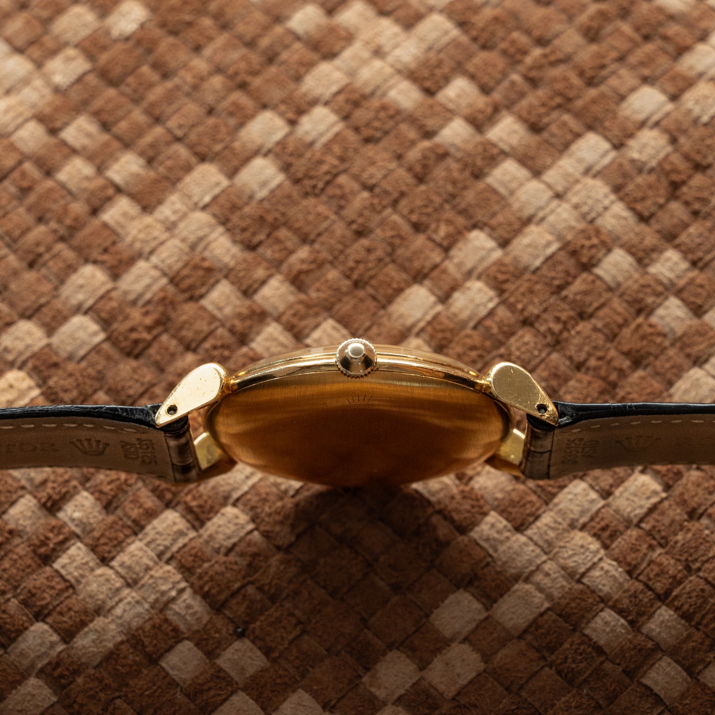 ROLEX CHRONOMETER REF. 4364 1945's 18K Y/G CHAMPAGNE DIAL