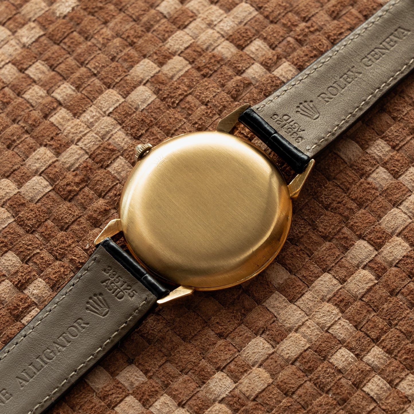 ROLEX CHRONOMETER REF. 4364 1945's 18K Y/G CHAMPAGNE DIAL