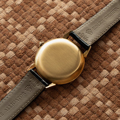 ROLEX CHRONOMETER REF. 4364 1945's 18K Y/G CHAMPAGNE DIAL