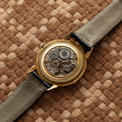 ROLEX CHRONOMETER REF. 4364 1945's 18K Y/G CHAMPAGNE DIAL