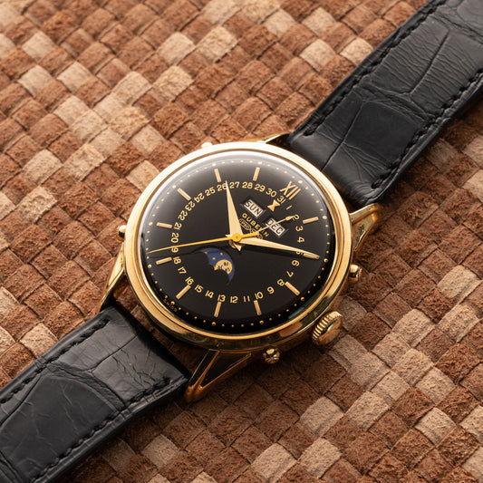 GÜBELIN IPSOMATIC BLACK DIAL TRIPLE CALENDAR MOONPHASE