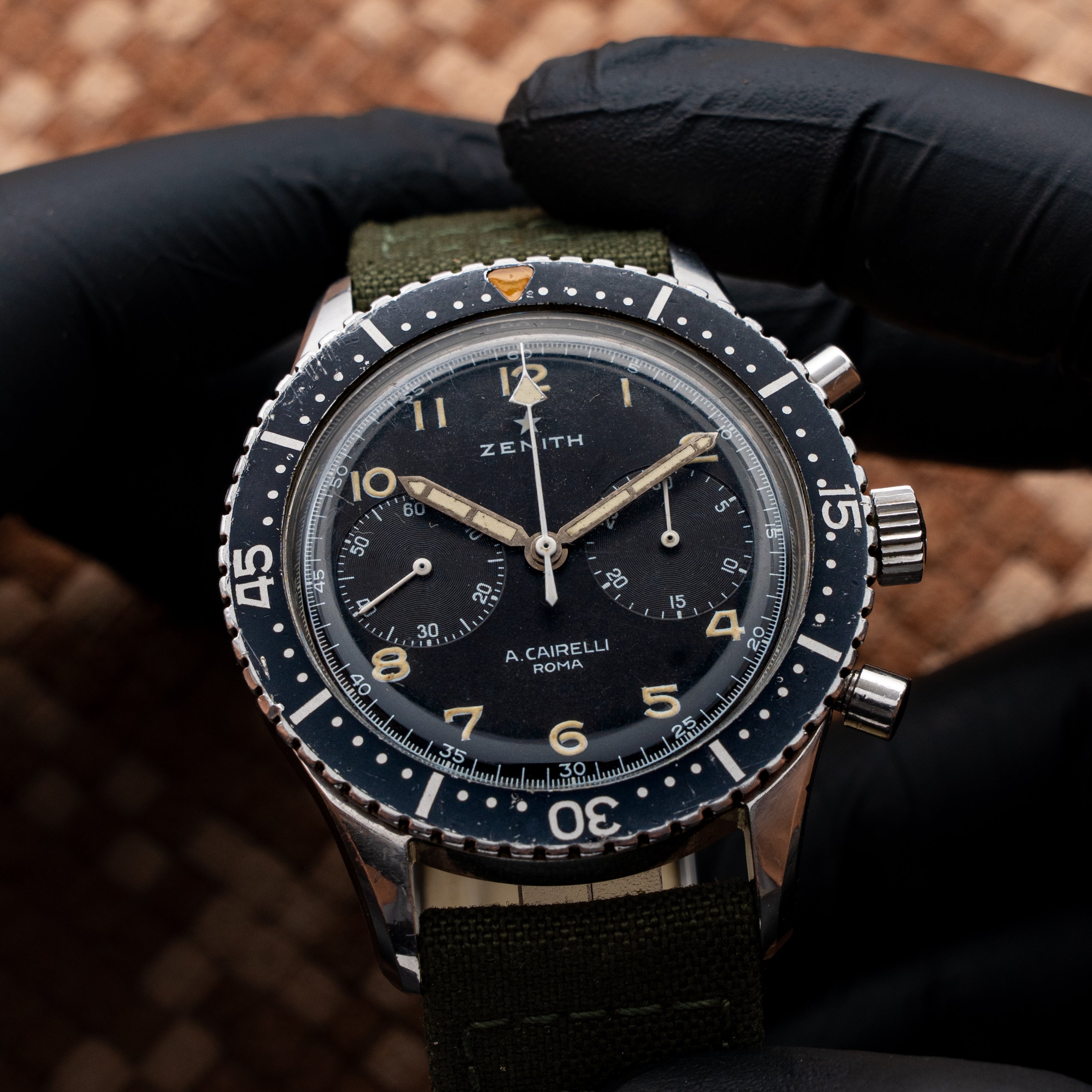 Cairelli Zenith CP-2 1970s Italian Military Chronograph – Andrea
