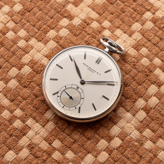 PATEK PHILIPPE & CIE. A. CAIRELLI ROMA POCKET WATCH STAYBRITE STEEL
