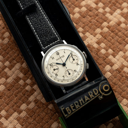 EBERHARD & CO. PRE EXTRA-FORT THREE-REGISTER CHRONO 1940s