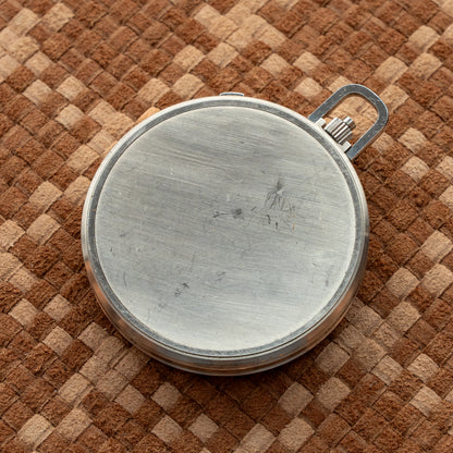 EBERHARD & CO. CHRONOGRAPH POCKET WATCH STAINLESS STEEL 1930's