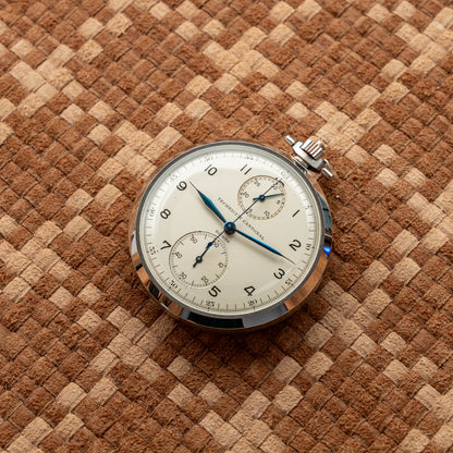 TECHNICUM CANTONAL BIENNE CHRONOGRAPH POCKET WATCH 1940s