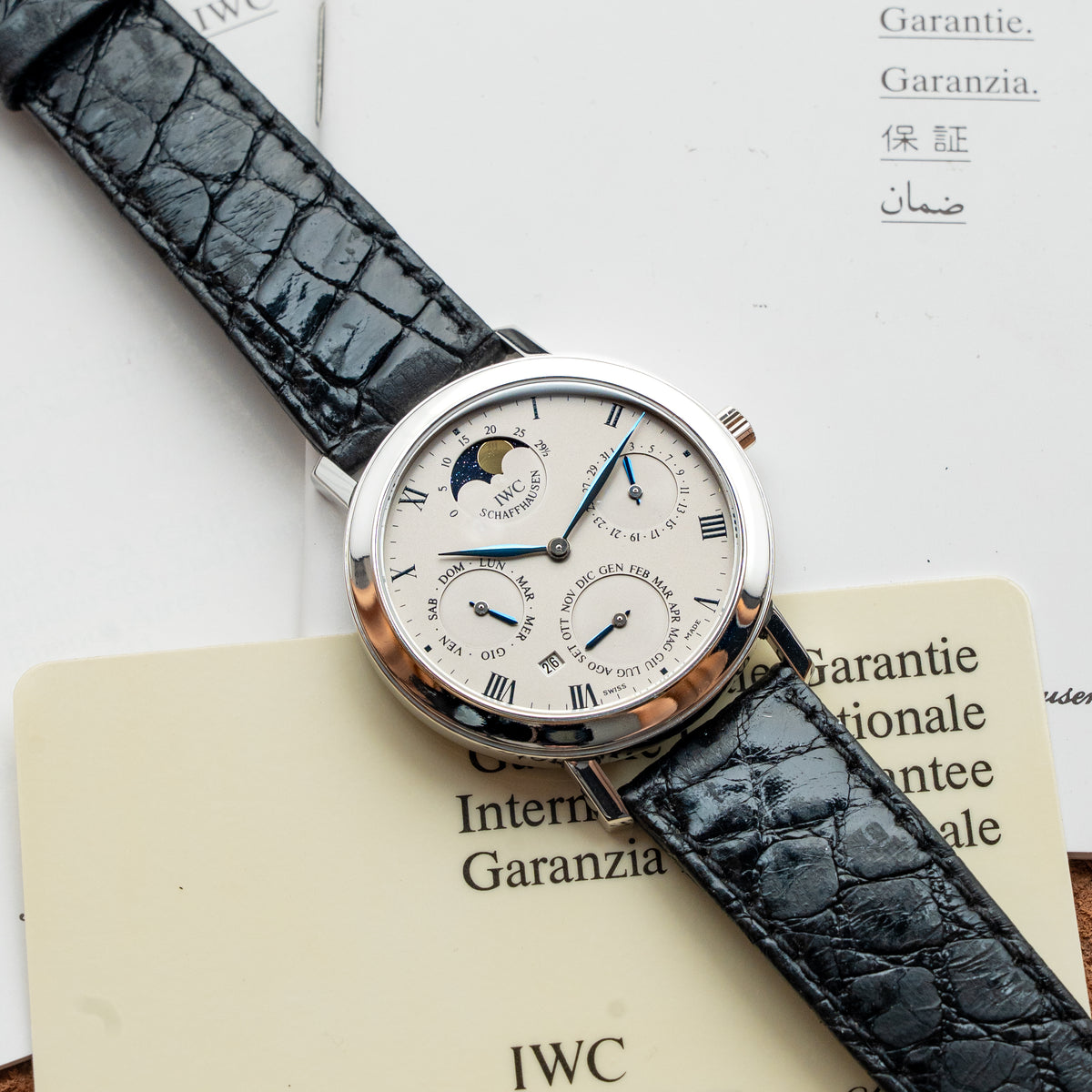 IWC SCHAFFHAUSEN PORTOFINO PERPETUAL CALENDAR REF. IW2050 PLATINUM