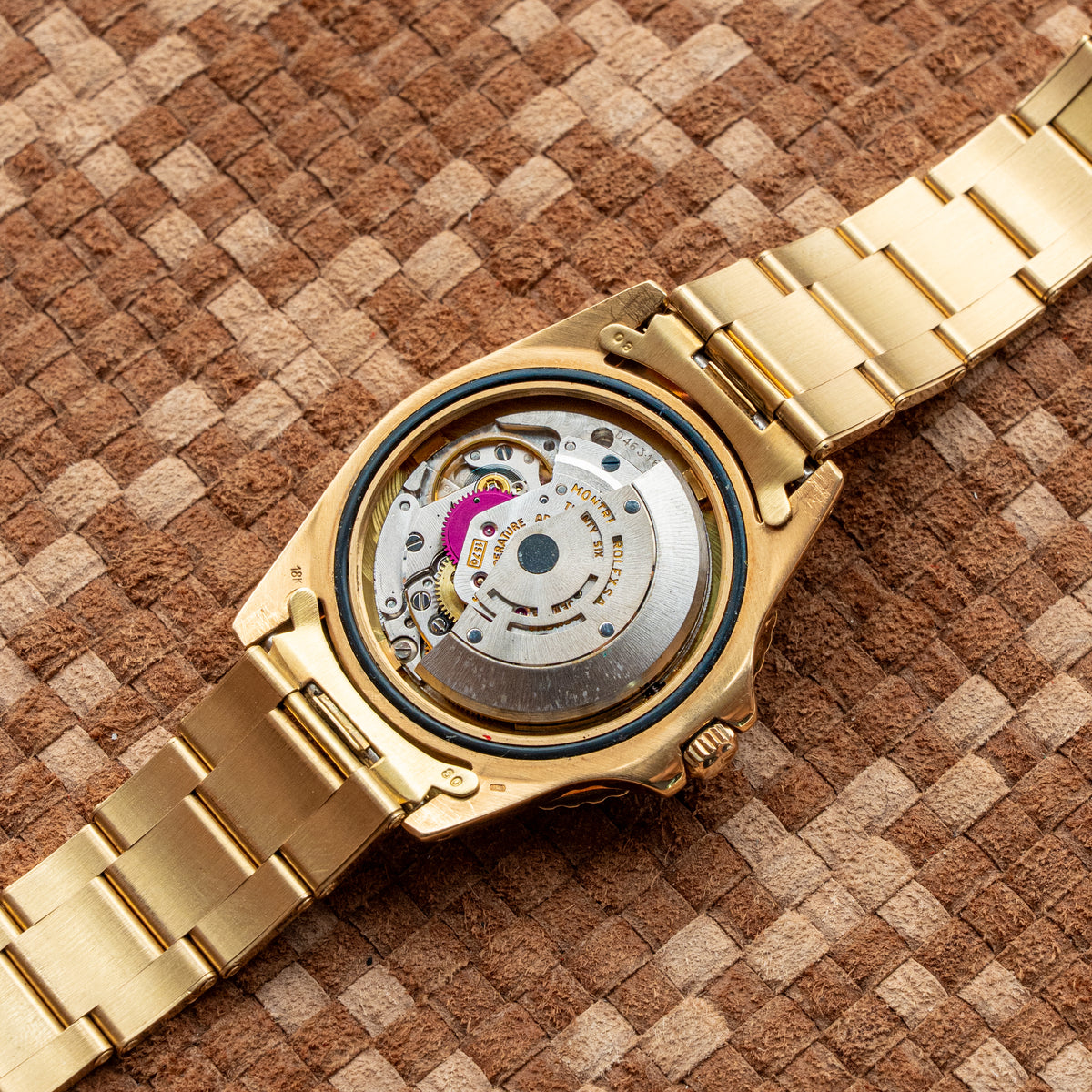 ROLEX GMT-MASTER REF. 1675 FIRST-SERIES LACQUERED BROWN NIPPLE DIAL 1971's