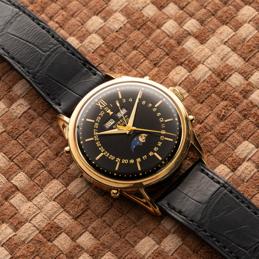 GÜBELIN IPSOMATIC BLACK DIAL TRIPLE CALENDAR MOONPHASE